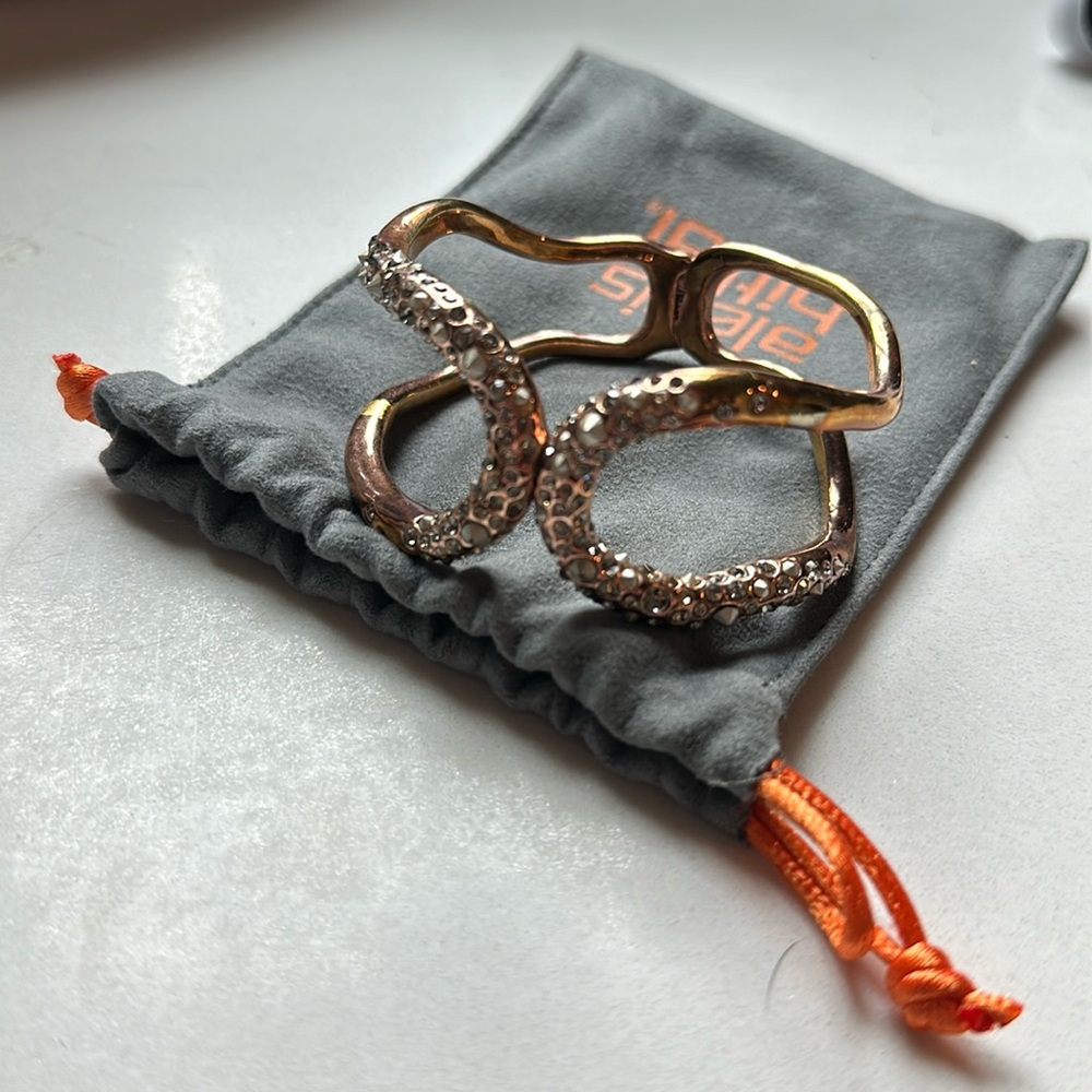 Alexis Bittar Miss Haversham hinged cuff with Crystals